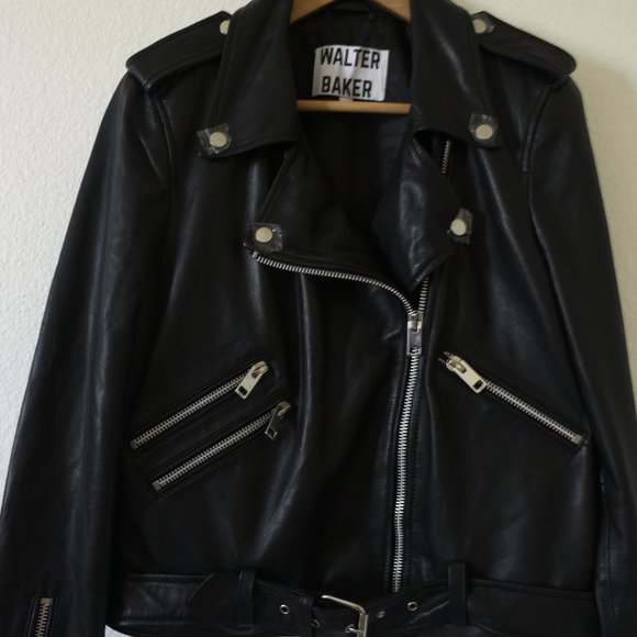 Walter Baker Allison Leather Moto Jacket. XL - Picture 4 of 16